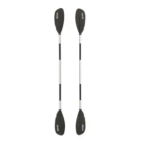 Bestway Hydro Force 91” Adjustable Aluminum Locking Kayak Paddle and Grip, Black