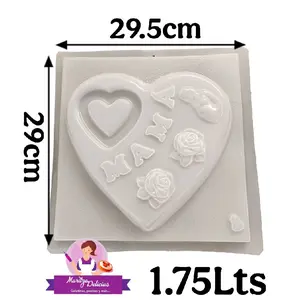 Mom Heart Jello Mold / Mamá Corazón Molde Gelatina