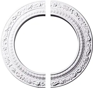 CM12AD2 Andrea Ceiling Medallion, 12"Outer Diameter x 8"Inner Diameter x 1/2"Projection (Fits Canopies up to 8"), Factory Primed
