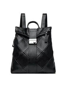 Fashion Plaid Handbag High-End Multifunctional Backpack, Lightweight Large Capacity Anti-Theft Bag for Travel, Casual Style All Seasons