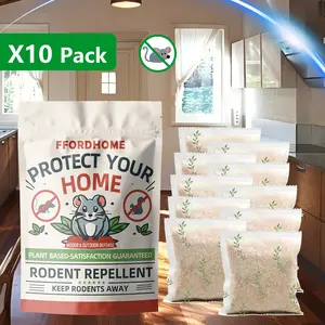 Rodent Repellent, 10Pack Mouse Repellent Pouches, Mice Repellents Indoor, Rat Repellant for House, Mouse Deterrent Outdoor, Rodent-Repelling Pouches, Natural Peppermint to Repel Mice and Rats