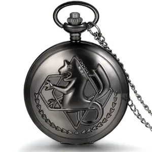 OIDEA Seahorse Roman Numeral Dial Quartz Pocket Watch - Alloy Long Chain Necklace Fob Watch, Men's Fashionable Analog Casual Accessory, Analog Watches, Casual Quartz Watch