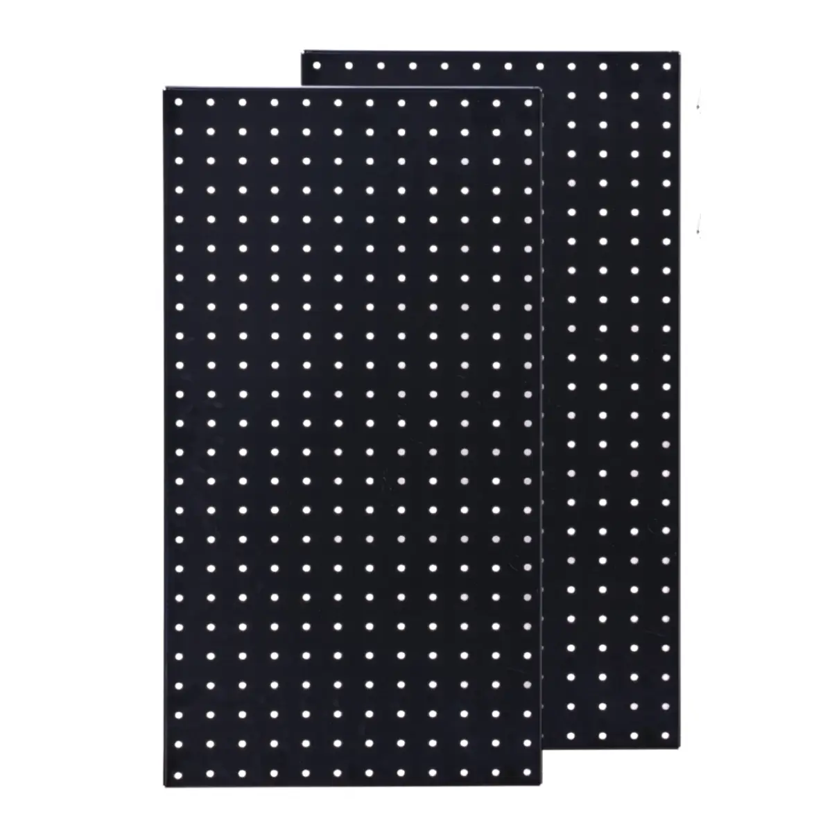 108-Piece Black Particleboard Wall Organizer Kit, Hardware Tool Wall Pegboard, Universal Perforated Board, Stainless Steel, Automotive Repair Wall Storage, Busy Board