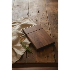 Handcrafted Left‑Handed Cheese Slicer – 6" × 9" × 3/4" Black Walnut