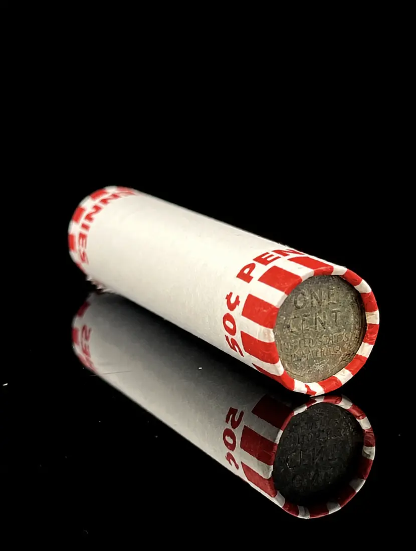Full Roll Of Steel Pennies - WW2 Era Coins