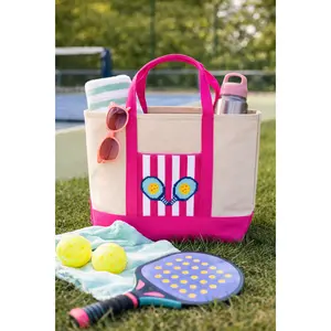 Needlepoint Pickleball Tote Bag
