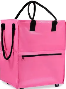 2026 New Foldable Pe Waterproof Wheel Moving Bag, Carry & Pull, Ideal for Moving, Travel, Camping, Storage Solution