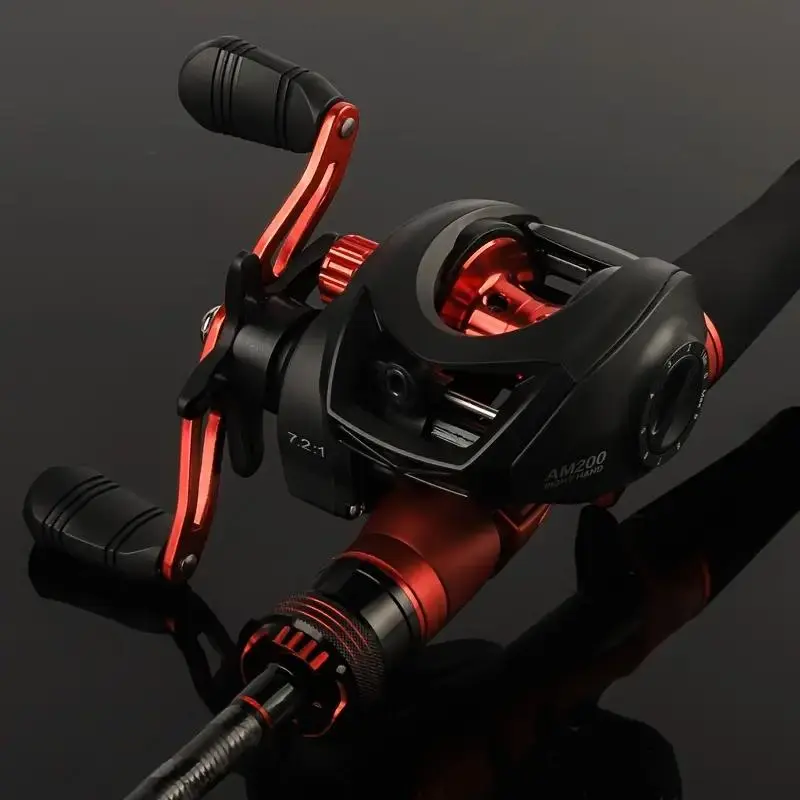 BILLINGS AM200 Series Baitcasting Reel, Smooth & Durable Baitcasting Reel with 18LB Max Drag, Magnetic Brake High-speed 7.2:1 Gear Ratio for Freshwater Saltwater, Fishing Accessories, Fishing Supplies, Fishing Tackle, Fishing Equipment, Fishing Stuff