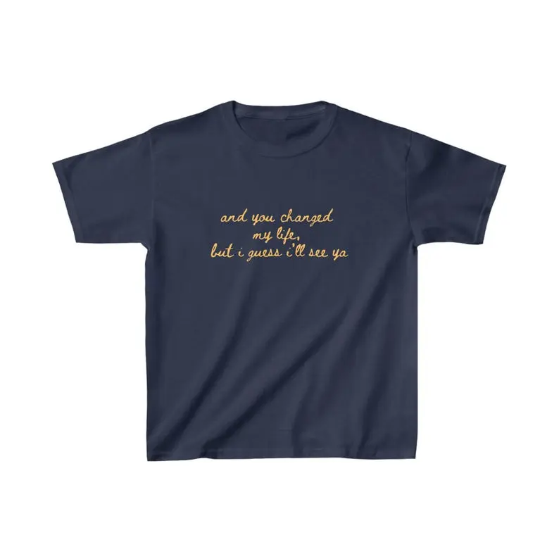 Gracie Abrams T-shirt You changed my life but I guess i'll see you Normal Thing The Secret of Us merch for music fan gifts for friend