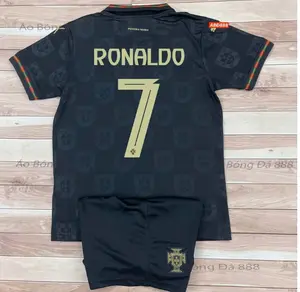 Black Soccer Jersey Set – Premium Polyester Sportswear for Men, Women & Youth