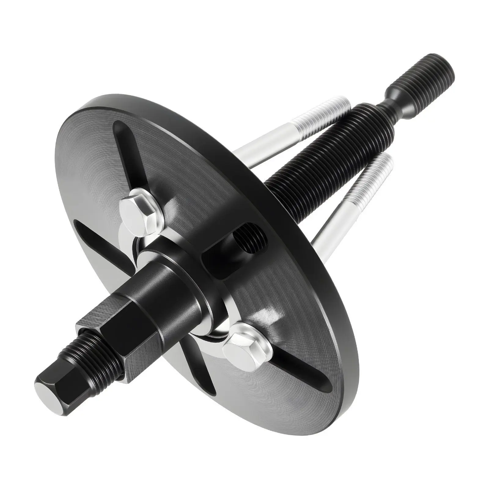 VEVOR Heavy-Duty Steel Harmonic Balancer Puller Tool Kit - Dust Protection, Bolts Included for Flywheel, Crankshaft Removal & Switch Mode Installation