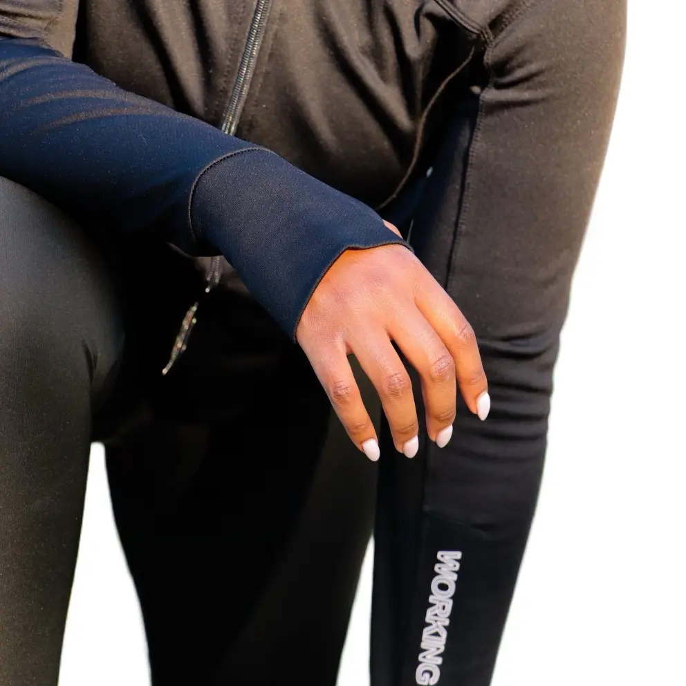 BBL Women’s Running Jacket with Thumb Holes – Zip Up Track Jacket for Gym Yoga and Exercises, phone pocket, working woman