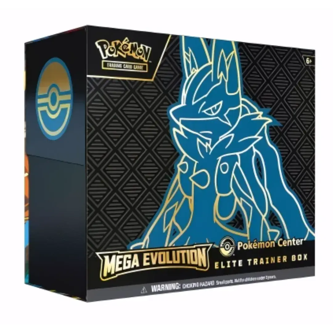 Pokémon Center Exclusive ETB: Mega Evolution Elite Trainer Box - Mega Lucario Collectible Trading Card Game Box for Epic Battles