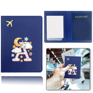 PU Business Leather Card Holder, Personalized Stylish Design, Durable Travel Passport Wallet Organizer, Ideal for Tickets & Sim Cards, Perfect Gifts, Travel Document Holder