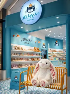 Jellycat Floral Ear Bunny Plush – Soft Luxury Stuffed Rabbit Gift for Girls & Collectors (40CM )