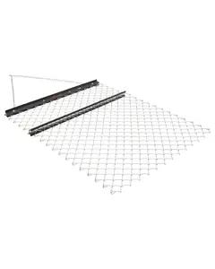 【FathersDayGift】VEVOR Drag Harrow, 4 x 5 ft Chain Harrow - Made from Q235 Steel, UTV Tractor Attachments for Landscape Leveling or Sod Prepping, Durable Harrow Rake for Gravel Driveway, Farm Field Garden Black
