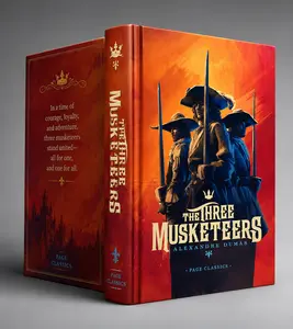 The 3 Musketeers Illustrated Special Hardcover Book - Alexandre Dumas' Swashbuckling Historical Fiction Classic, Highlighting Courage, Duty, Loyalty, Adventure, Friendship