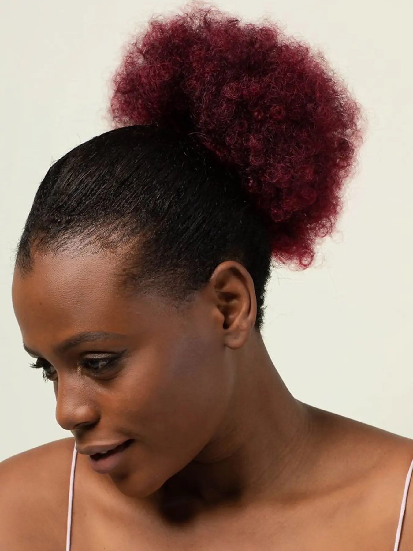1PC 8Inch Afro Curly Hair Buns Updo Chignon Drawstring Ponytail Extension Women Short African Twisted Curly Black Brown Purple Blue Red Hot Pink Hair Bun Ponytail Extension Synthetic Hair Patch African Ponytail Natural Hair for Black Friday Christmas