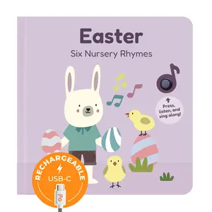 Cali's Books Easter Nursery Rhymes: 6 Nursery Rhymes with Musical Activities for Families - USB-C Charged, Includes Rechargeable Battery