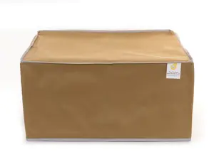 Perfect Dust Cover, Tan Nylon Cover Compatible with HP Deskjet Plus 4258e Wireless Printer, Anti Static, Double Stitched and Waterproof Printer Dust Cover Dimensions 16.9''W x 13.1''D x 7.8''H by Perfect Dust Cover LLC