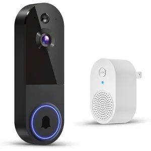 1080p   Video Doorbell Camera with Night Vision, Two Way Audio, 2.4G WiFi Only, AI Motion Detection and Cloud Storage (Sold Separately)