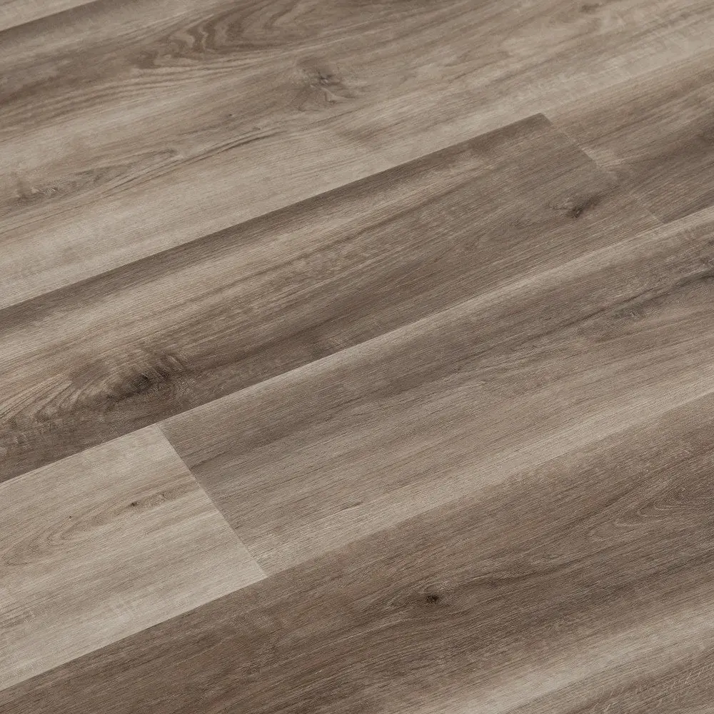 Silverlake 5mm/20mil Brown Oak Waterproof Click Lock Luxury Vinyl Plank Flooring - 7.1 in. W x 48 in. L