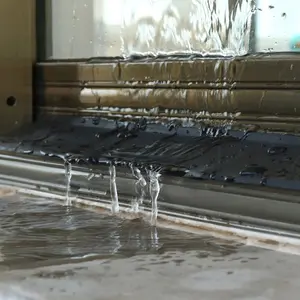 1m Aluminum Alloy Window Sill Water Stopper, Balcony Water Stopper, Sliding Door Windproof Waterproof Board, Durable & Weather Resistant