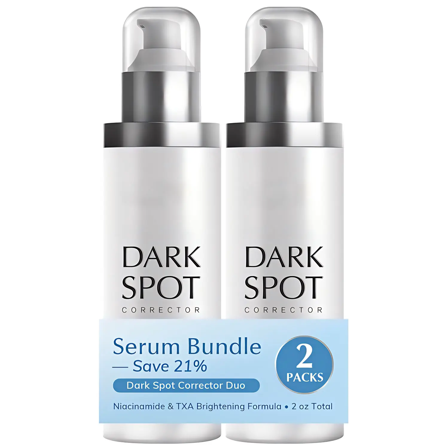 Dark Spot Corrector Serum Bundle - 2 Packs, Niacinamide & TXA Brightening Formula, 2 oz Total, Save 21%