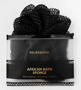 Authentic African Exfoliating Net Sponge with Knots – Ethically Sourced from Nigeria, Long-Lasting Body & Back Scrubber for Smooth Skin, Ideal for Shower and Daily Bath Care