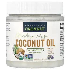 Viva Naturals Organic®, Extra-Virgin Coconut Oil, 16 fl oz (473 ml)