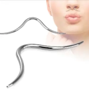 Mustache Septum Ring 16 Gauge