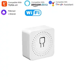 Mini Smart Switch Tuya WiFi Relay, 16a Dual Control Voice Assistant Compatible, Remote Control DIY Mode, Timer Function, Smart Home Automation