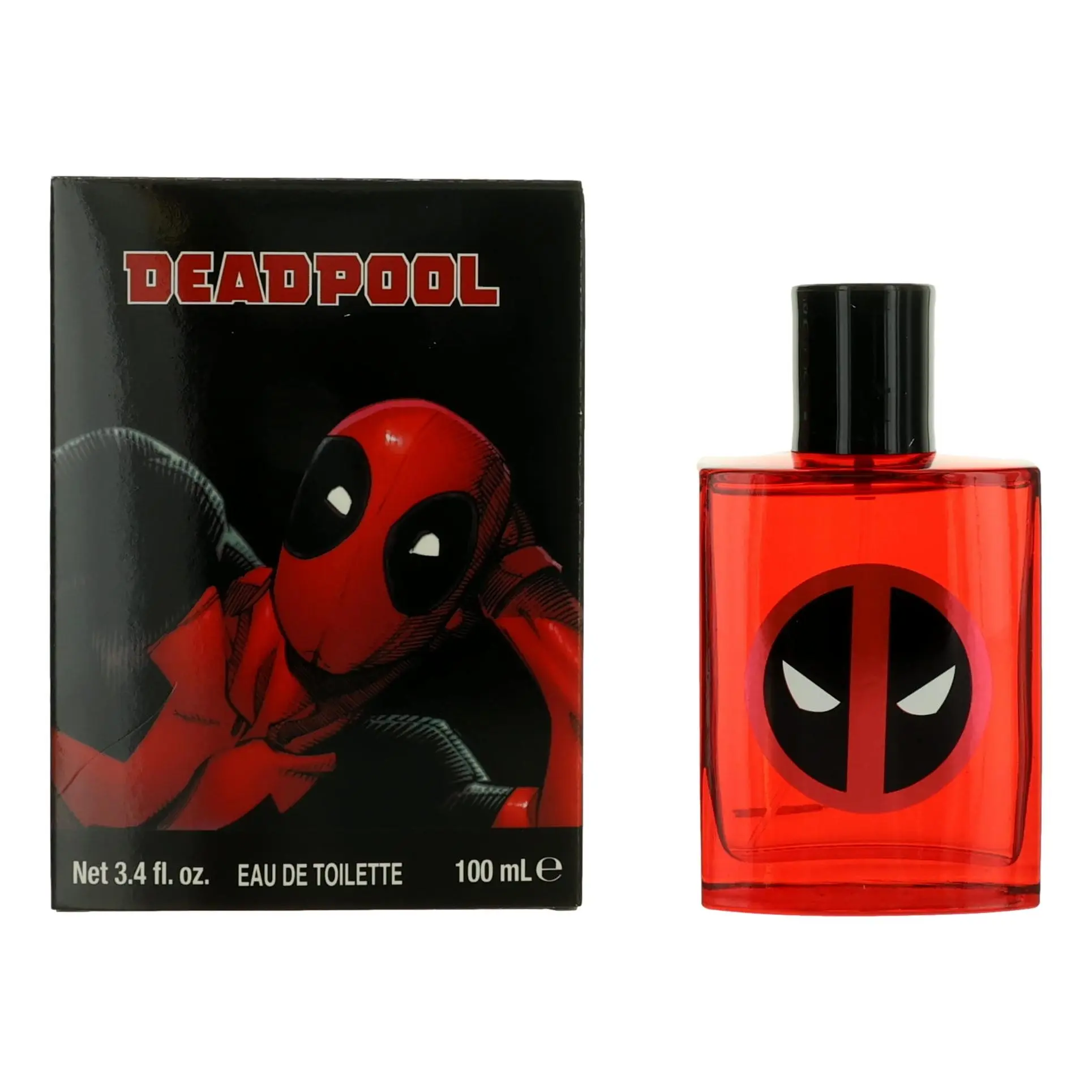 Deadpool by Marvel, 3.4 oz EDT Spray for Kids, Spray-On Men's Fragrance, 3.4 Fl Oz, Citrus Aqua, Aquatic
