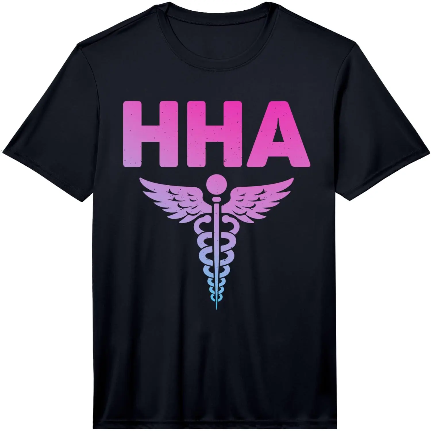 100% Cotton Cool Home Health Aide Art for Men Women Caregiver HHA Nurse Performance T-Shirt