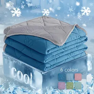 Summer Lightweight Blanket, Breathable Bed Blanket, Soft Breathable Skin-Friendly Material, Ideal for Hot Sleepers & Sweaters, Multiple Sizes Colors Available