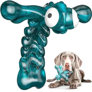 Indestructible Nylon Dog Chew Toy for Aggressive Chewers - Dragonfly Blue with Bacon Flavor, Durable & Interactive Play Toy for Large, Medium, Heavy Dogs, Dog Toys for Aggressive Chewers