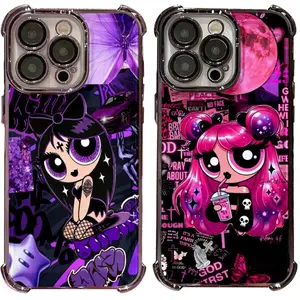 Anime P-Powerpuff Y2K G-Girl Fashion Shockproof Phone Case,For iPhone 17 Air 16 15 14 13 12 11 Pro Max Plus Samsung S26 S25 S24 S23 S22 Plus Ultra Multiple Options Available Holiday Gifts and Fashion Items