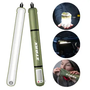 Ztarx Solar Camping Light, Foldable Inflatable Outdoor Lamp, Waterproof Magnetic Stick, Easy Install, Multi-Purpose Use, 60-86cm Height, Solar Hand Light, Magnetic Flashlight