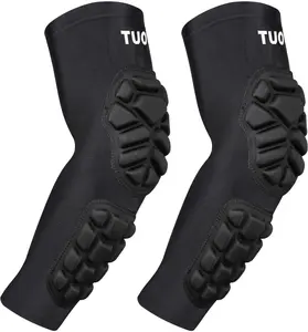【Live Promotions】TUOY Elbow Pads Padded Elbow Arm Protection Football Elbow Padding - Youth/Adult Size (1 Pair)
