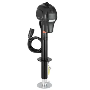 【Summervibes】VEVOR Electric Trailer Jack,  3500 lbs, Heavy Duty RV Electric Power Tongue Jack with 7-pin Connector, Manual Crank Handle & Weatherproof Jack Cover, 9.5"-27.5" Lift, for Trailers, Campers & RVs, Black