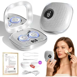 2025 Upgraded Ultrasonic Contact Lens Cleaner[50KHz Germany Super Motor][Top1 Intelligent Chip-Smart Modes] Gentle Cleaning & 99% Brightness, Portable Soft Contact Lens Care Tools Home Travel (Grey)