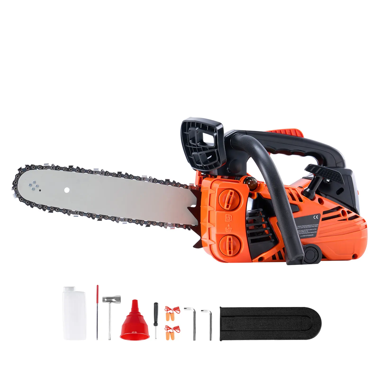 Lightweight 25.4CC Gasoline Chainsaw with 12" Steel Bar, Powerful Wood-Cutting Engine, Garden & Hardware Tool