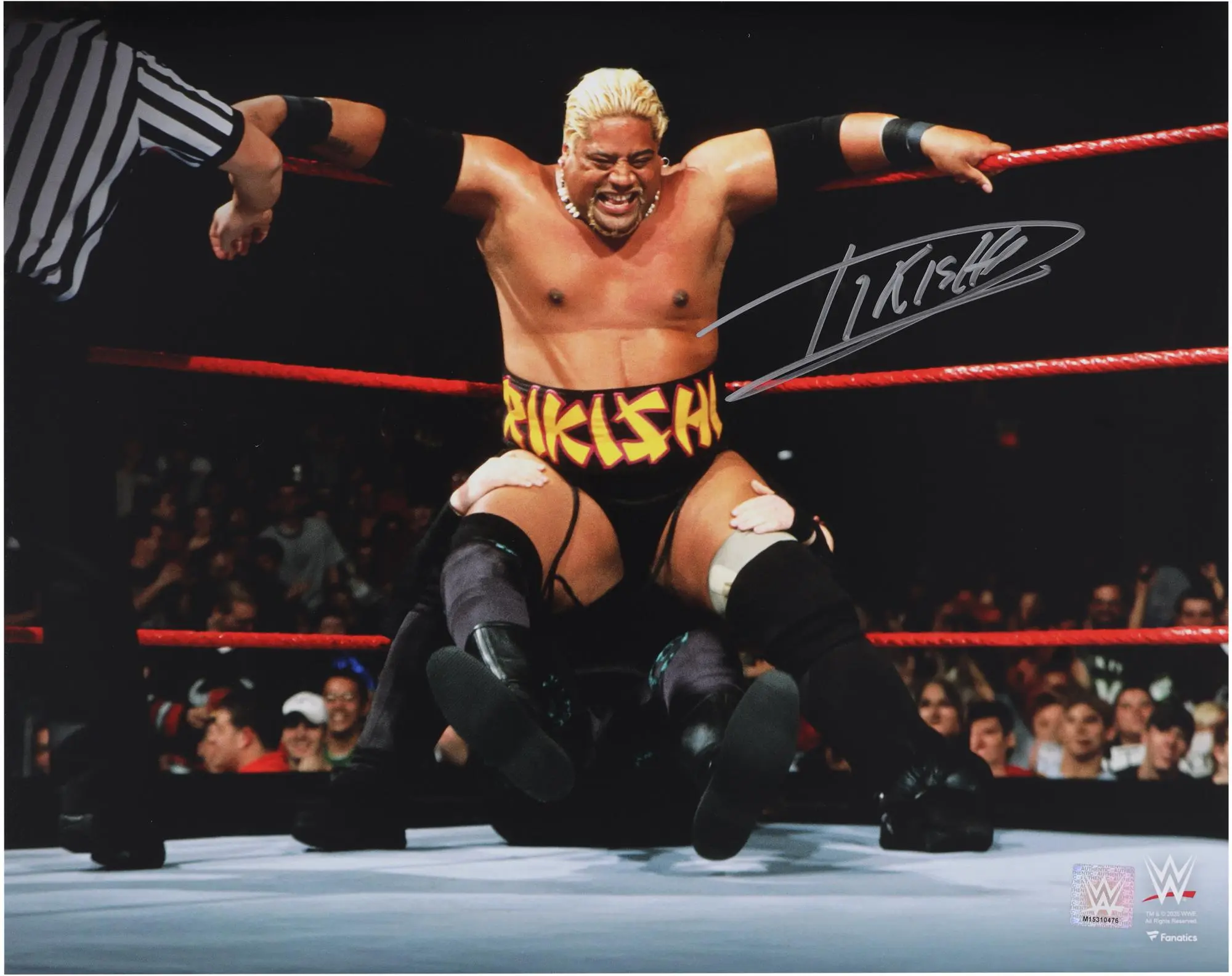 Rikishi WWE Autographed 16" x 20" Corner Stinkface Photograph - Fanatics Authentic Certified
