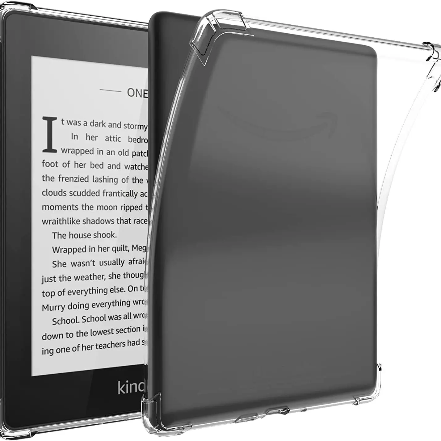 Crystal Protective Case for New Kindle Paperwhite (10th Gen 2018), Shockproof Durability Thin Silicone Cover, Transparent Design, 6 Inch Screen Protector, Accessories, Tablet, Digital Products