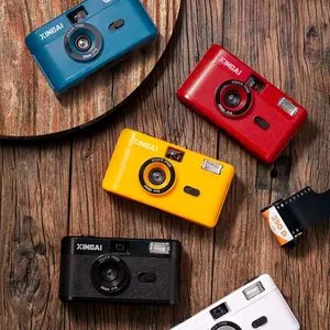 XINBAI B25 35mm Film Cameras with Flash Lamp, Reusable Old-Fashioned Film Cameras, Suitable for Children and Adults (Green) kodak  ektarh