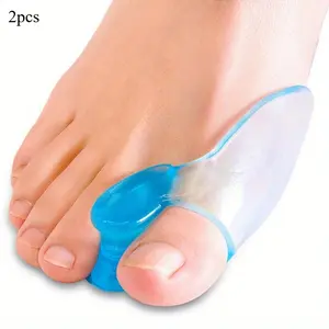 2pcs Orthotics Silicone Gel Bunion Toe Braces Straightener Separator Pain