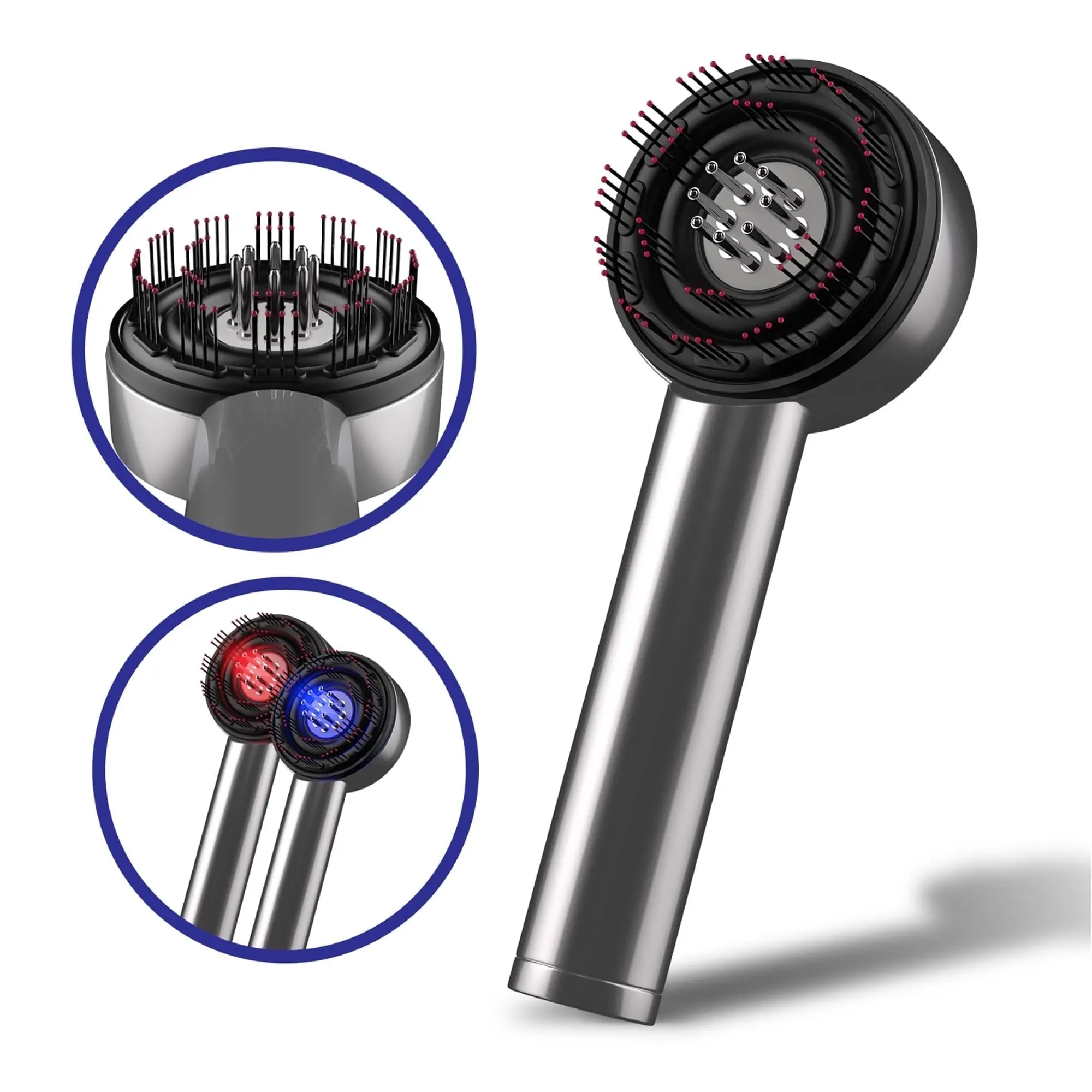 NuFlair RG3 Scalp Massage & Oil Applicator Brush – Cordless Tool with Built-In Reservoir – 3 Modes, Rechargeable, Ergonomic Design for Daily Hair Oil Routine