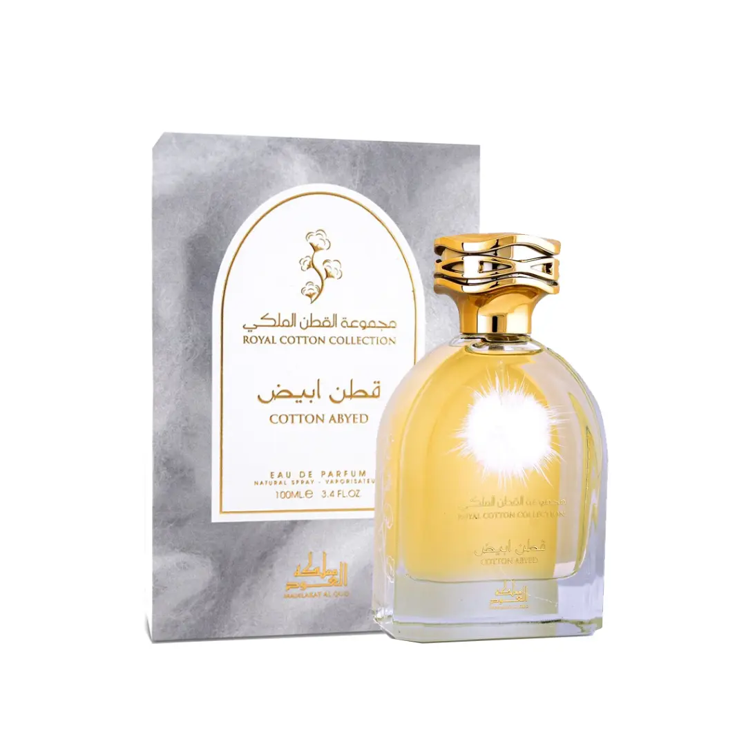 Mamlakat Al Oud | Royal Cotton Collection | Cotton Abyed | Women's Fragrance | 100 ML 3.4 OZ | Eau De Parfum | Musk - Orris & Praline
