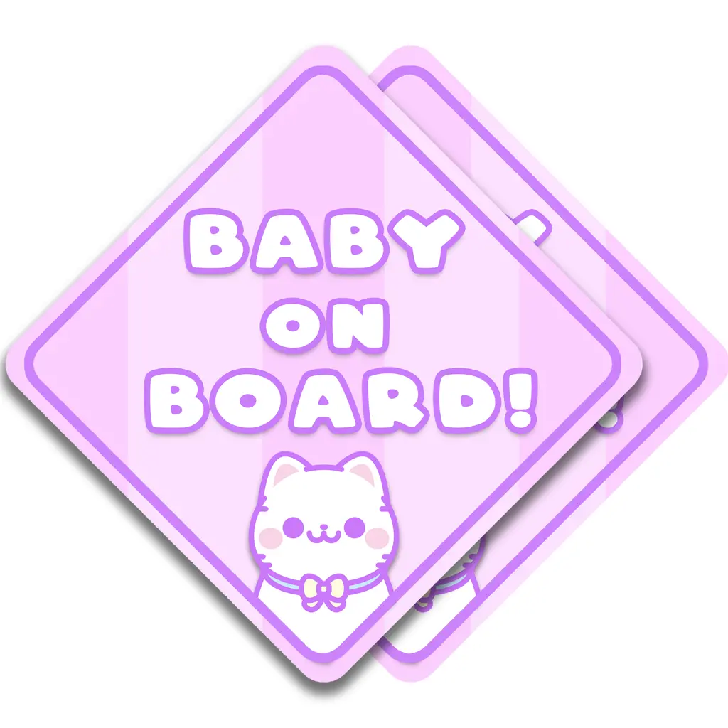 Cute Baby On Board Sticker