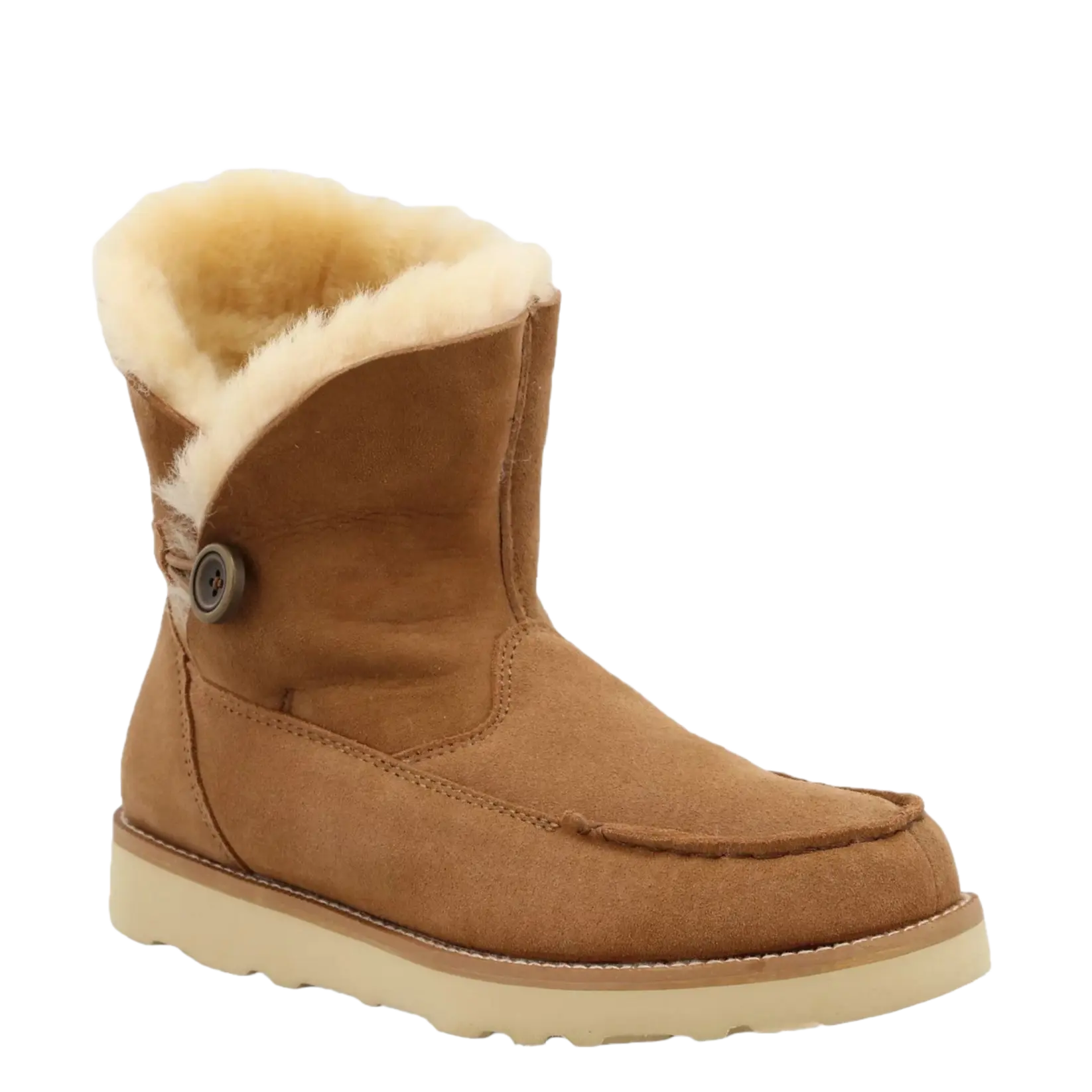Wrangler Ladies Sherpa Lined Cozy Brown Booties KWC0014